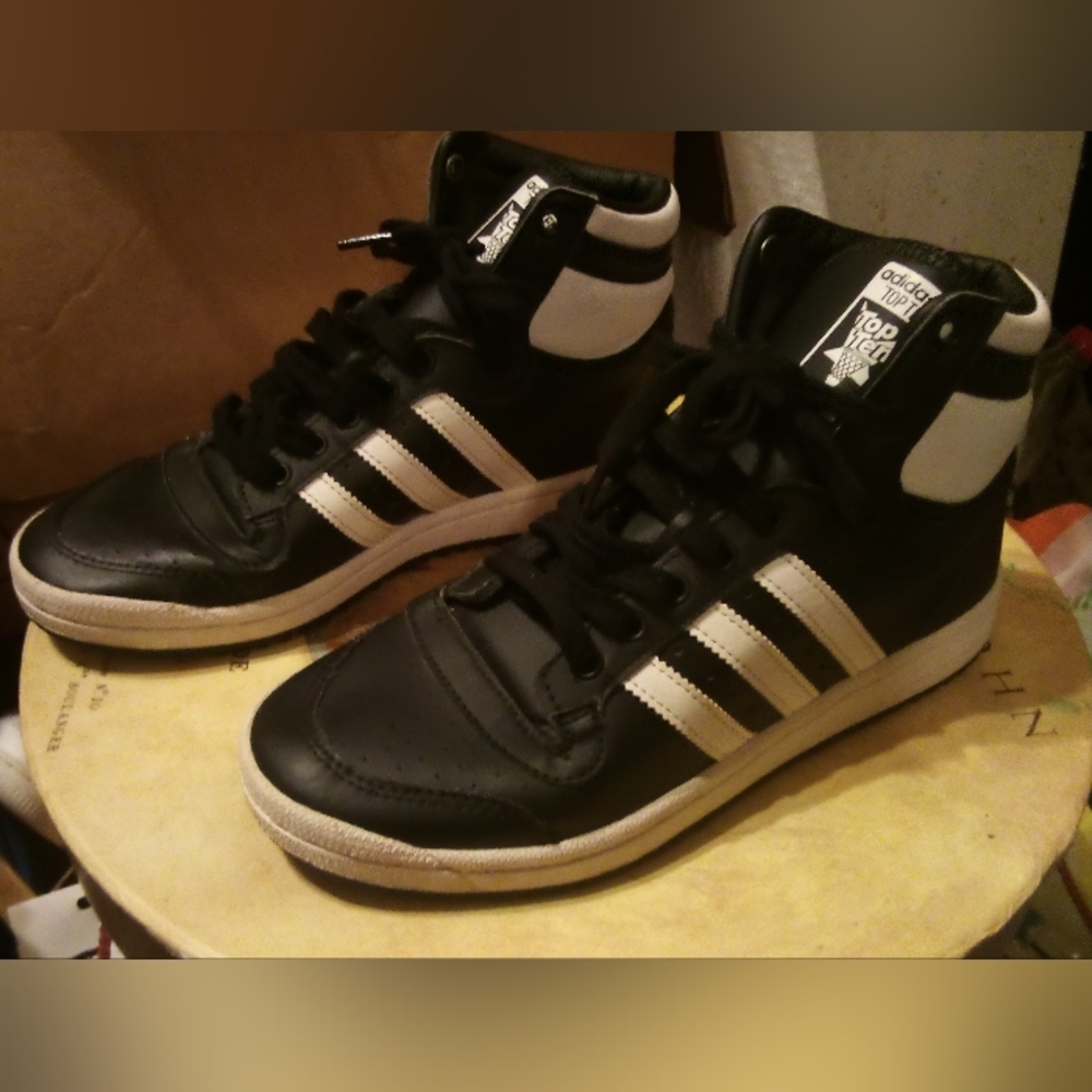 adidas Black and White Sneakers